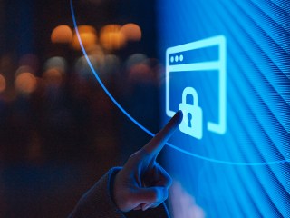 pantalla con seguridad en internet