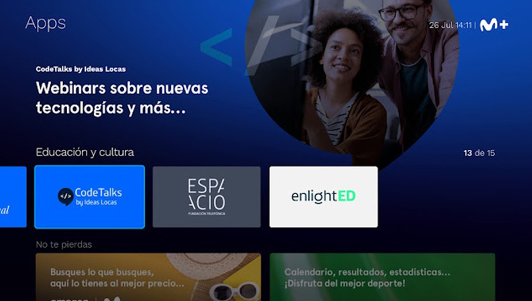 Pantalla de la Living App de CodeTalks
