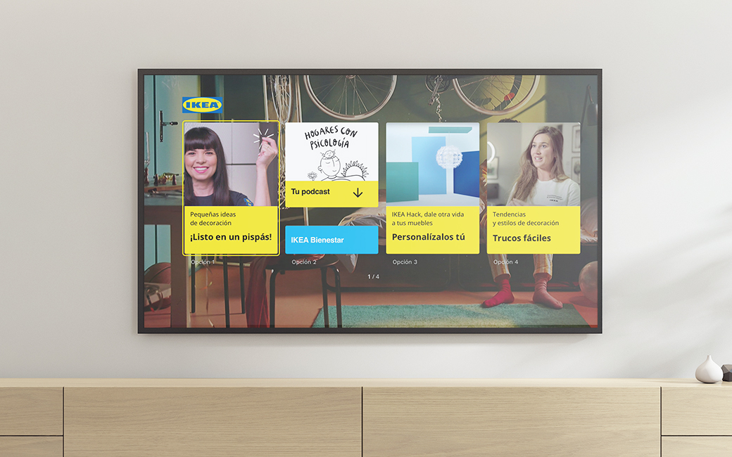 Comprar en Living App IKEA: pantalla La pantalla principal de la Living App de IKEA